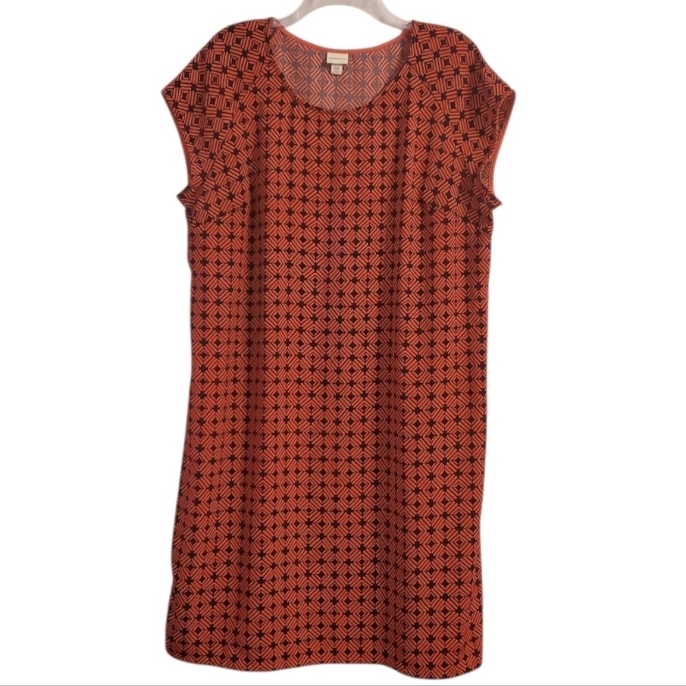 Merona Women's Geometric Print Shift Dress XXL